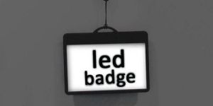 Flash LED Badge