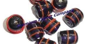Striped Glass Beads