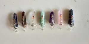 Chakra Stone Pencil Pendant