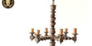Teak Wood Chandelier