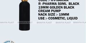 r-pharma 50ml black pet bottle