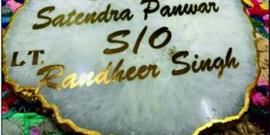 Name Plate Metal Sticker