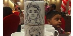 Mug Caricature Sketch