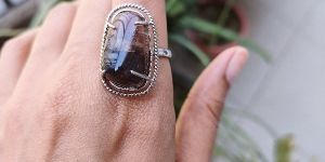 Smoky Quartz Silver Ring