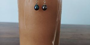 Tahitian Pearl Silver Earrings