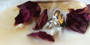 Tiger Eye Silver Ring