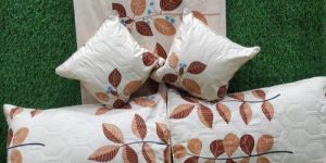 Poly Cotton Leaves Printed Bedsheet Set