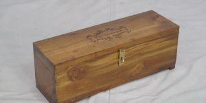 Teak Wooden Jewellery Box - Rectangular Prism Shape