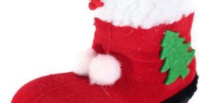 Santa Shoe Centerpiece Decoration