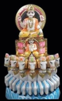 Marble Surya Dev Statue