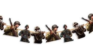 World War Garland Decoration