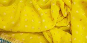 Small Buti Semi Georgette Silk Saree