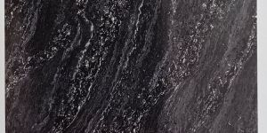 Aster Black Double Charged Vitrified Tiles