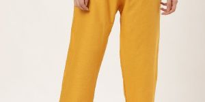 Vastraa Fusion Women's Regular Fit Cotton Palazzo (Mustard)