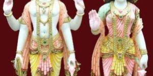 Marble Laxmi Narayan Statue