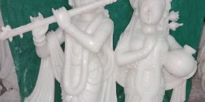 Marble Radha Krishna Statue