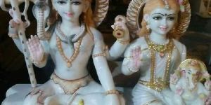 Marble Shiv Parivar Statues