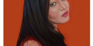 Modern Girl Oil Painting