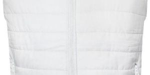 White Puffer Sleeveless Jacket