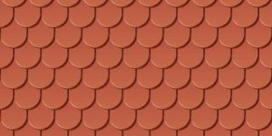 Fish Skin Printed Clay Roofing Tile