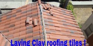 Laying Designer Clay Roofing Tile