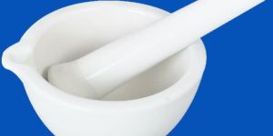 Porcelain Round Form Mortar & Pestle