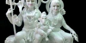 Marble Shiv Parivar Statue