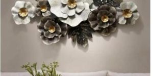 Metal Colorful Flower Wall Decor