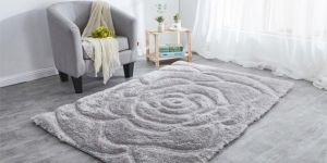 Patch Grey Colored Rugs