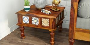 Relay Ceramic Tile Side Table