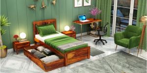 Topaz Single Bed with Storage