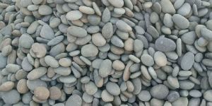 Flat Grey Color River Pebble