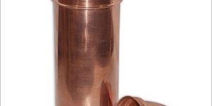 Copper Water Bottle with Cup