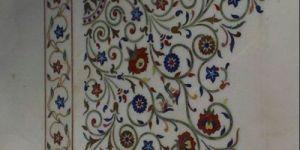 Marble Inlay Square Flooring Panel