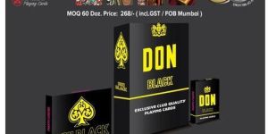 Paper DON BLACK Twin Deck Playing Cards