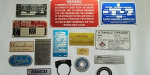 MACHINE AND MOTOR NAME PLATES