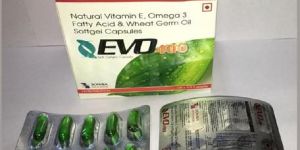Vitamin E Omega 3 Fatty Acid Wheat Germ Oil Soft Gelatin Capsule