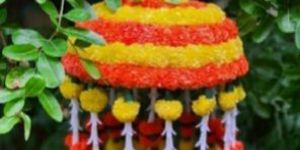 Artificial Flower Tokri Hanging