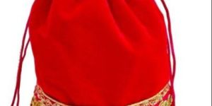 Red Velvet Potli Bag