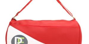 Red and White Duffle Bag