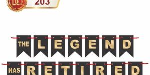 the Legend Has Retired Banner