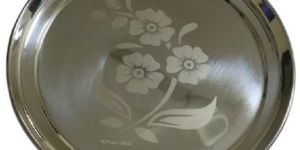 Stainless Steel Rajbhog Plate