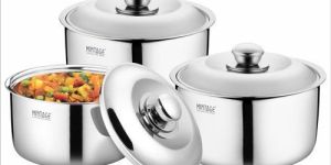 3 Piece Fiesta Stainless Steel Casserole