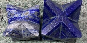 Star Shaped Lapis Lazuli Plam Gemstones