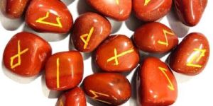 Red Jasper Rune Agate Stone