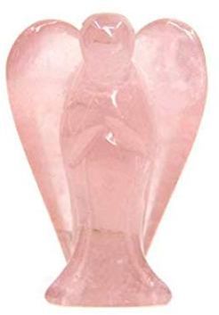 Rose Quartz Agate Stone Angel