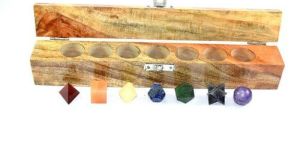 Seven Chakra Geometric Agate Stone