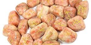 Sun Rune Agate Stone