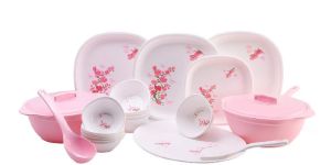 Oliveware Square Printed Dinner Set