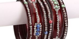 Maroon Bangles Set